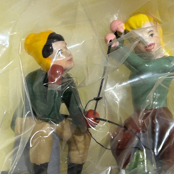 Dept 56 Village figure "Beginner's Luck" Fishing Couple Snow Village - Picture 2 of 4